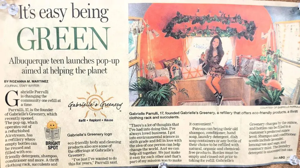 Teen entrepreneur launches green business