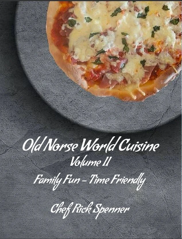 Culinary book with a pizza image