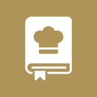 Culinary book symbol with bookmark